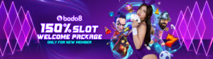 Boda8MY 150% Slot Welcome Bonus Home Banner